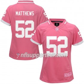 Maillot Femme Green Bay Packers Clay Matthews 52 Nike Rose 